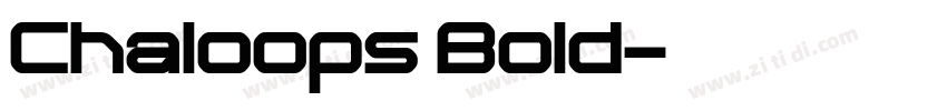 Chaloops Bold字体转换